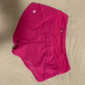 Size 0 Ripened Raspberry Speed up Lululemon shorts